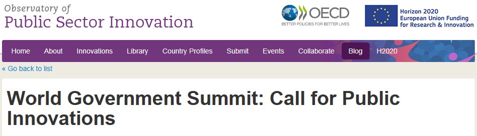 Shape the future of #governments thru #innovative practices: Share yr own ideas …
