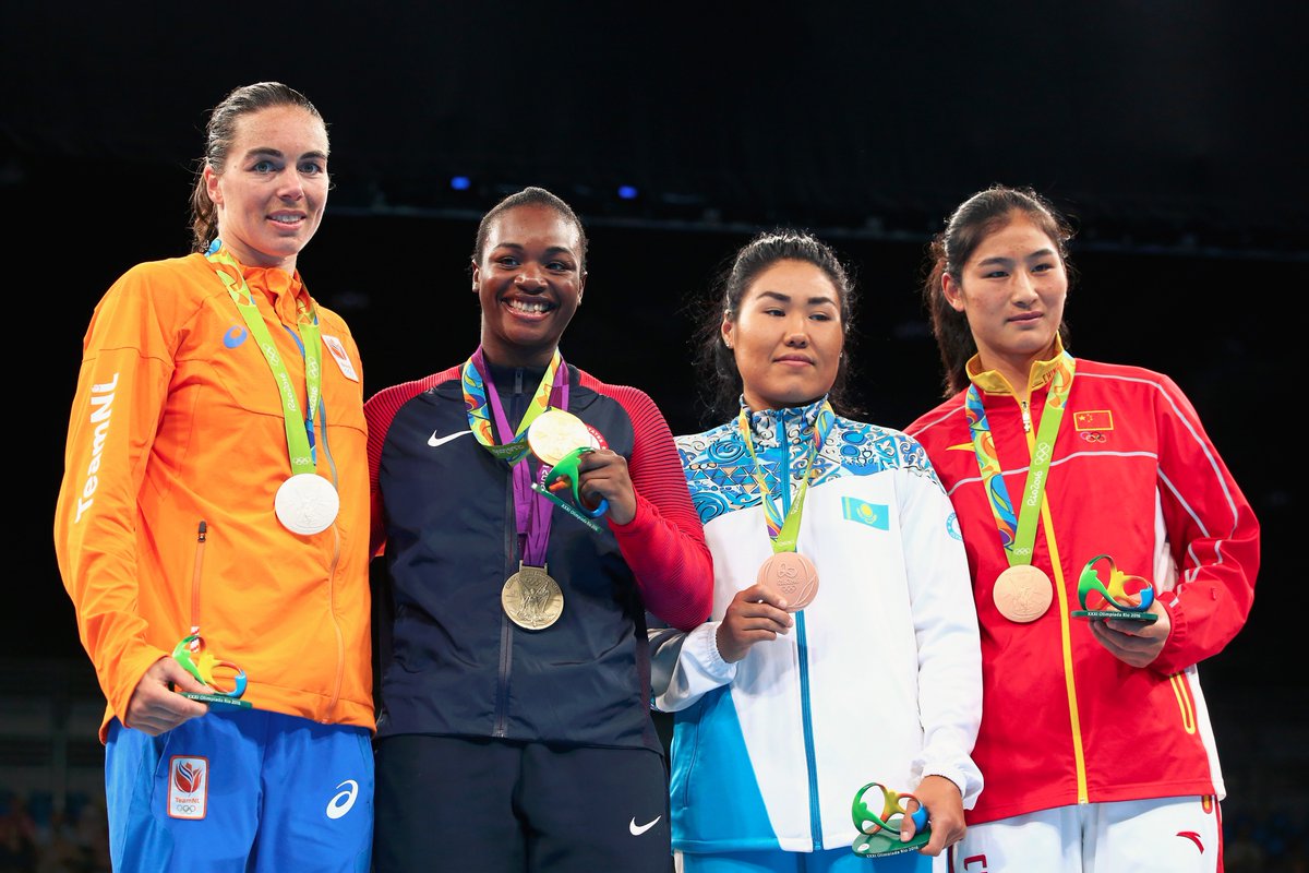 Women’s -75kg #Boxing @Claressashields #USA -#gold, FONTIJN #NED-#silver, LI #CH…