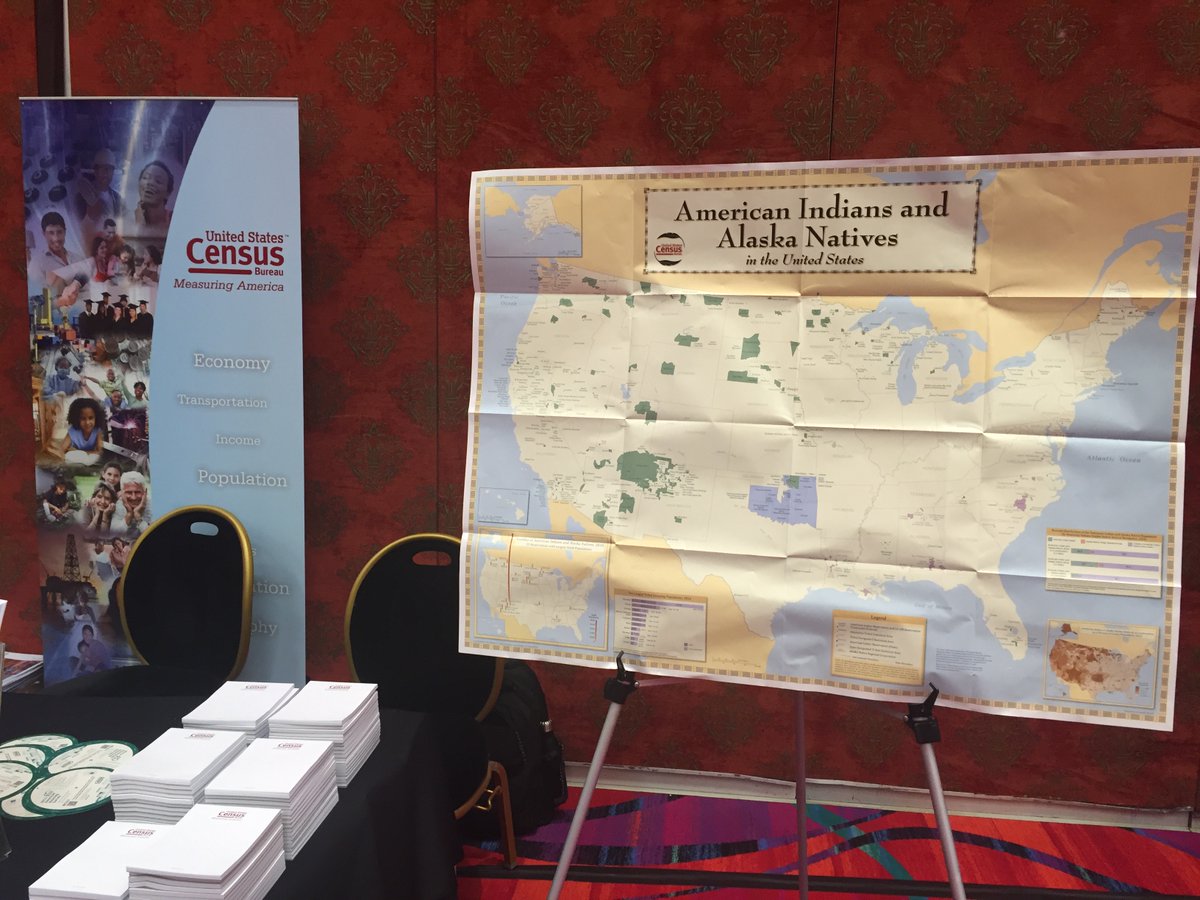 Going, going, gone! Last chance to get your free Census AIAN maps. Stop by booth…