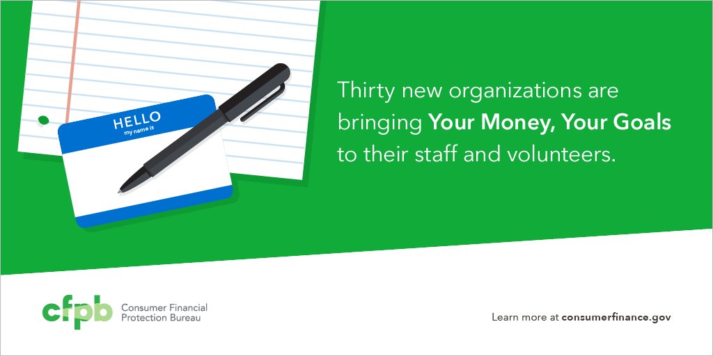 Your Money Your Goals helps low-to moderate-income consumers obtain accurate inf…