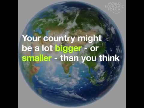 Your country might be a lot bigger – or smaller – than you think