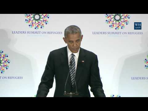 President Obama Participates in a Refugee Summit