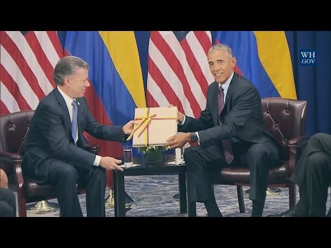 President Obama and President Juan Manuel Santos