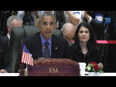 President Obama Attends a U.S.-ASEAN Meeting