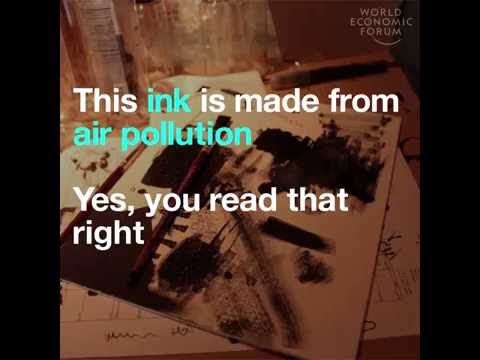 This ink is made from air pollution