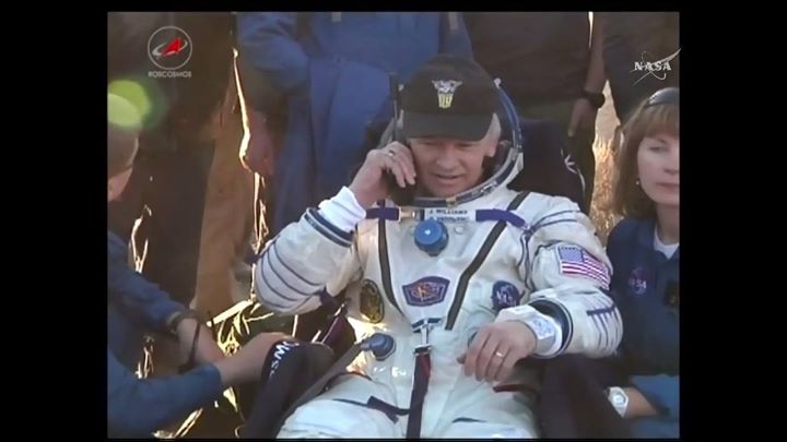 Touchdown! Welcome home NASA Astronaut Jeff Williams. He and…