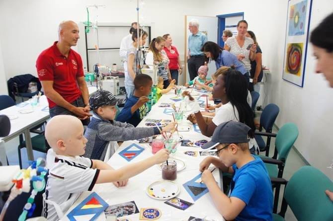ESA astronauts Frank De Winne and Luca Parmitano joined NASA astronaut Nicole Pa…