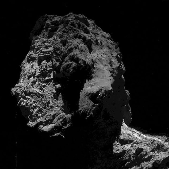 Rosetta Mission view of Comet  #67P on 20 September from a distance of 14 km. Se…