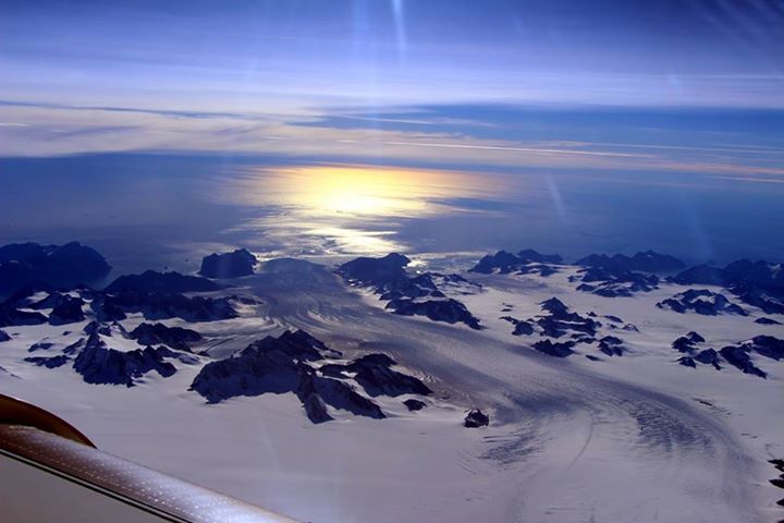 Midmorning sun gleams in this image taken in Greenland by ou…