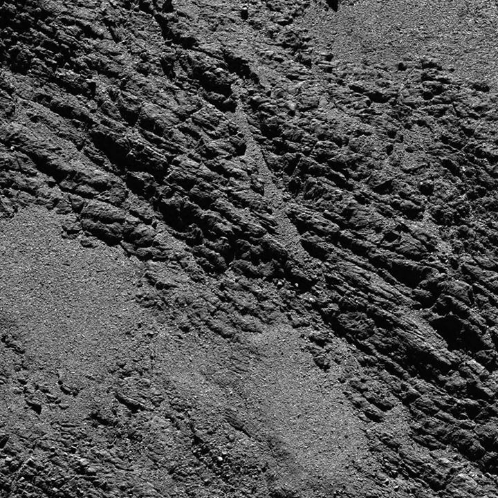 Comet  #67P seen by the Rosetta Mission on 17 September from a distance of 5 km….
