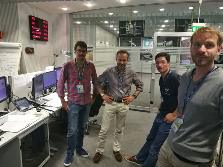 Just a few hours ago: some of the mission control team at ESOC, Darmstadt, Germa…