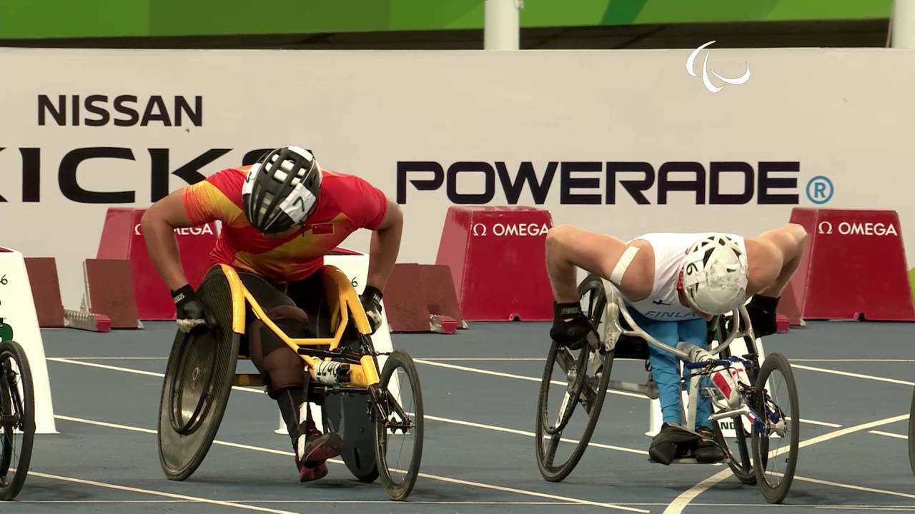 Athletics | Men’s 100m – T54 Round 1 heat 3 | Rio 2016 Paralympic Games