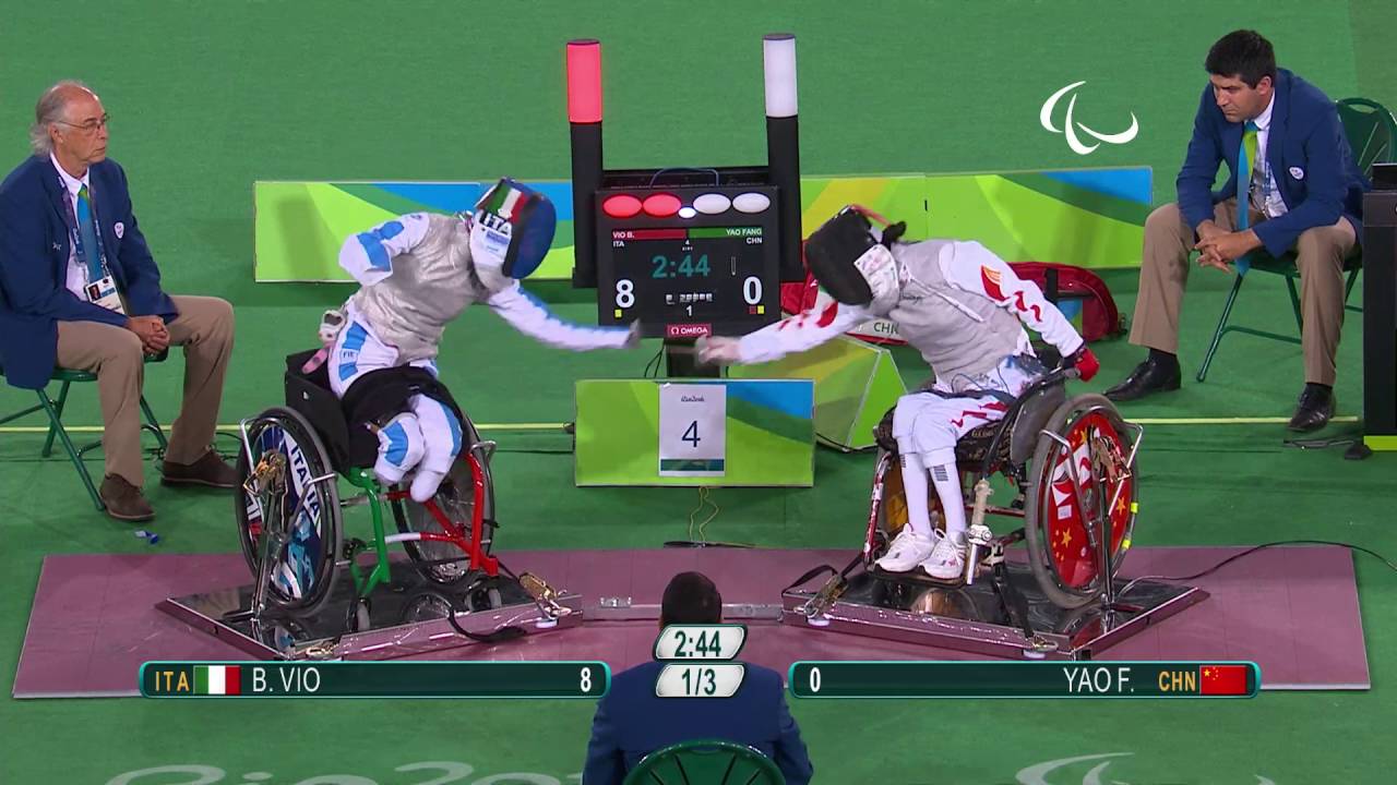 Wheelchair Fencing | Italy v China Women’s Individual Foil Semi-Final | Rio 2016 Paralympic Games