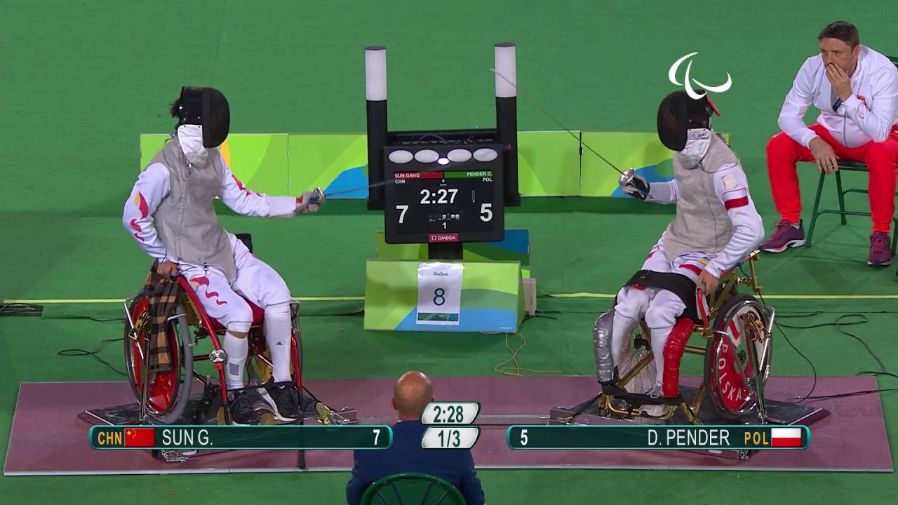 Wheelchair Fencing | China v Poland Men’s Individual Foil Bronze Medal A | Rio 2016 Paralympic Games