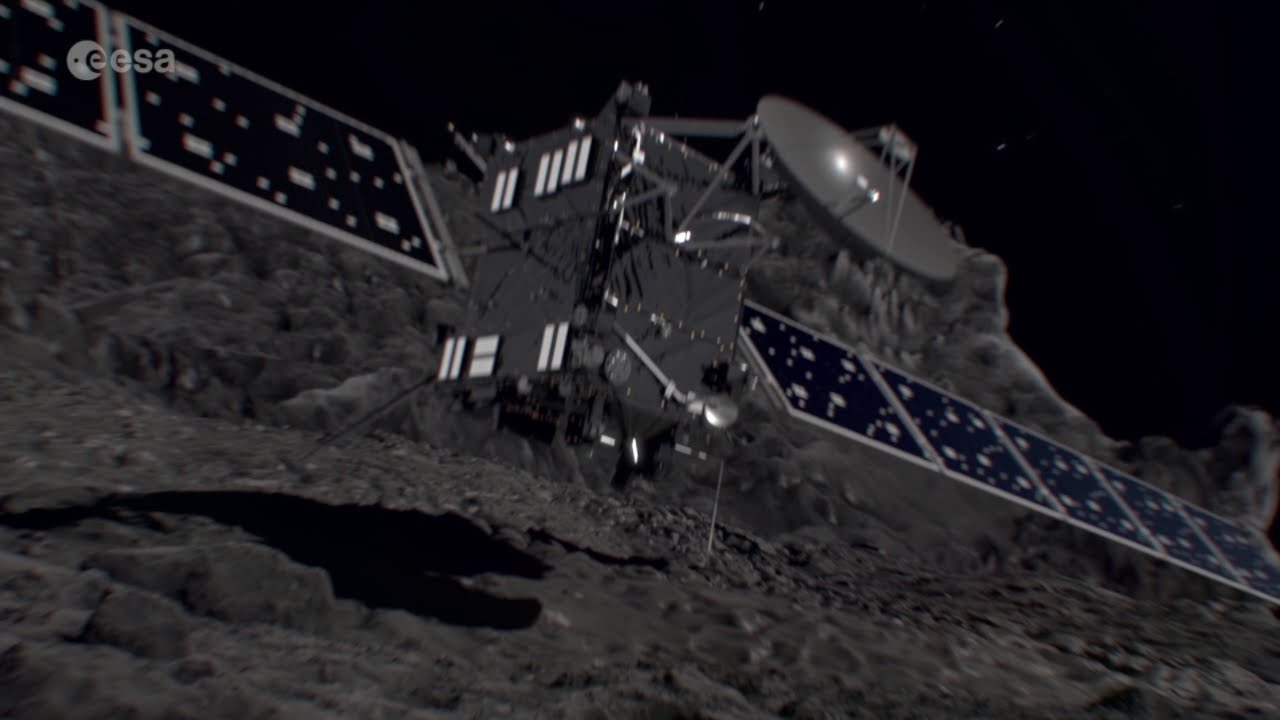 Imagine how the Rosetta Mission’s descent might look if you were an observer at …