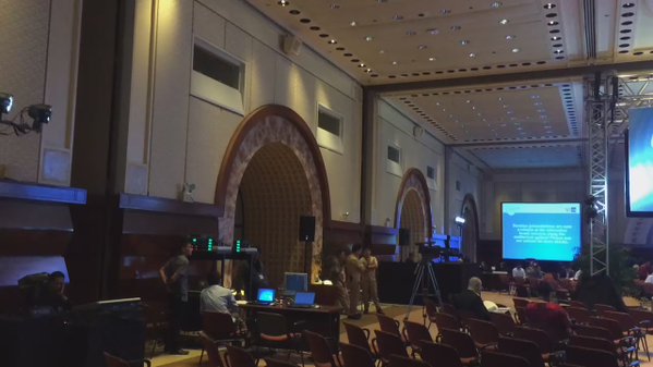 Inside the plenary hall  of #ADBTF16 @ADB_HQ …