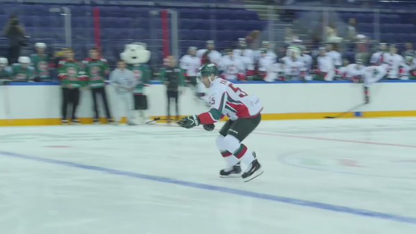 MUST WATCH: When Ice Hockey meets javelin!   #icehockey …