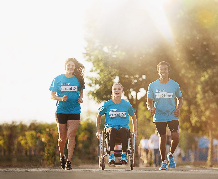 Have you joined #TeamUNICEF yet? It’s simple. Complete 5km by foot or wheelchair…
