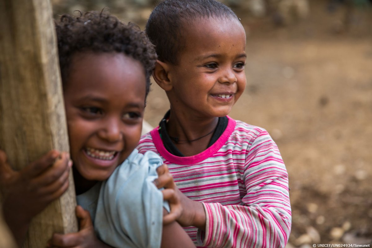 Simon & Hagos from Ethiopia play in their backyard. Are you ready to hangout…