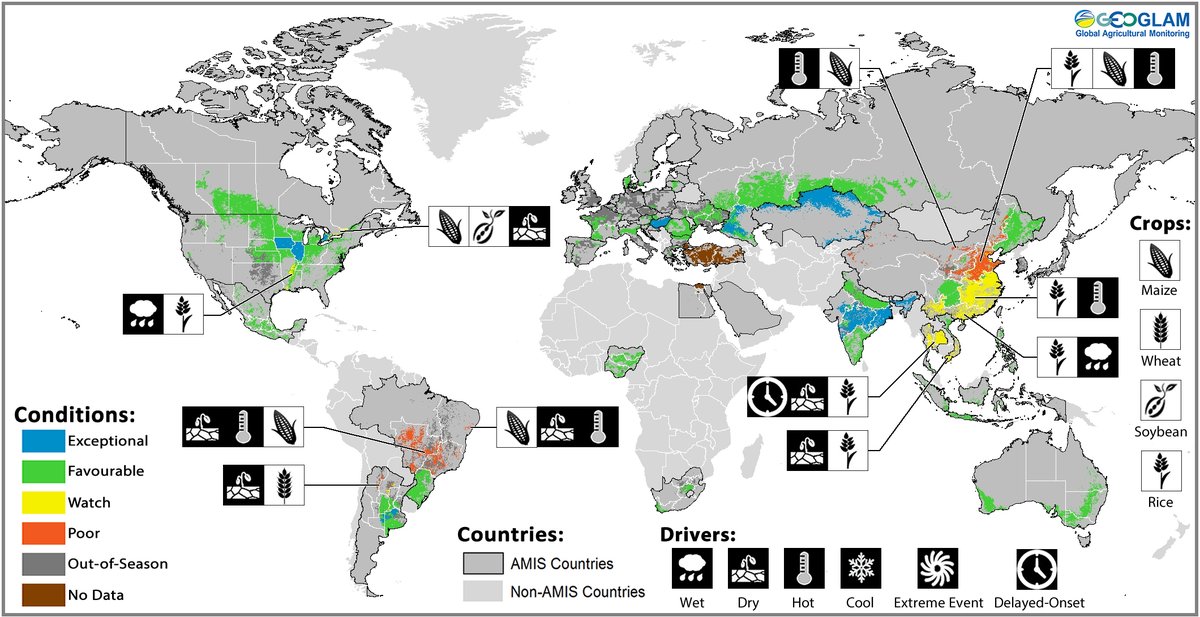 Out today: Crop Monitor for @AMISoutlook #CM4AMIS 

Overall,…