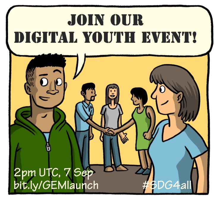 Join the 2016 @GEMReport Online #Youth Launch on September …