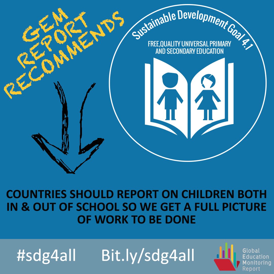 The global indicator on reading & numeracy proficiency excludes those out of…
