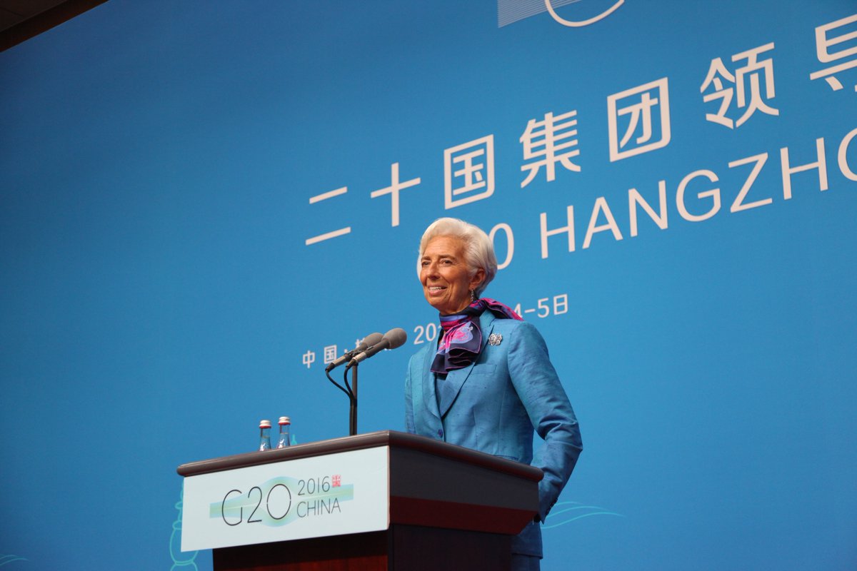IMF Managing Director Christine @Lagarde has press conference & answers medi…