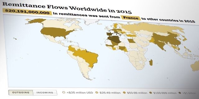 Interactive: Worldwide remittance flows in 2015  …