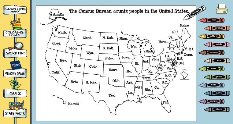 Is your child learning about the 50 states? Use the #StatsinSchools online color…