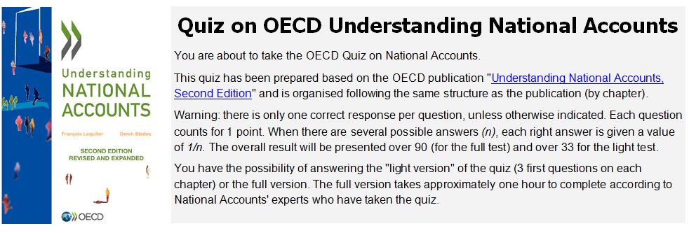 #GDP, PPP, NIPA: Do you really understand national accounts? Take the #OECDQuiz …