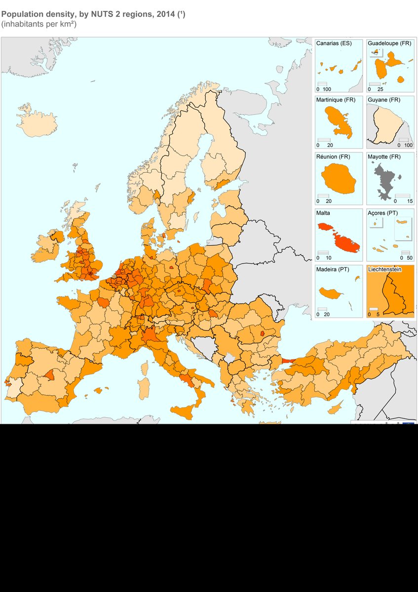 Highest population density in Inner London #Euregions #Eurostat  …
