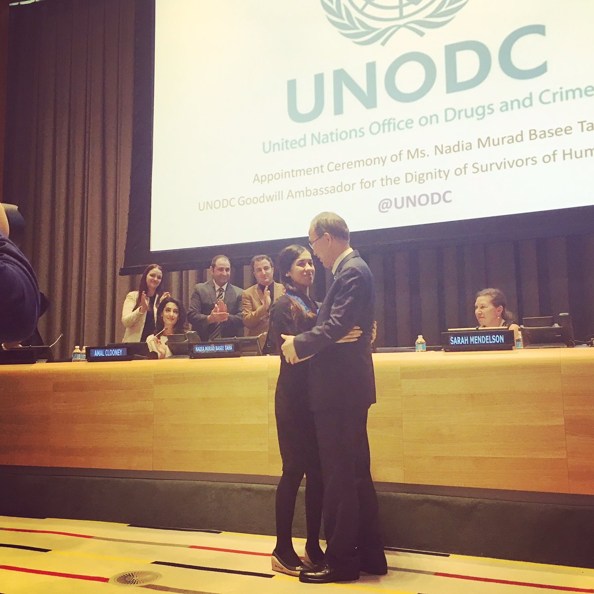 Moving moment:@NadiaMuradBasee appointed @UNODC Ambassador against Human Traffic…