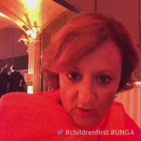 What I’ll do for child #refugees & migrants. I stand w UNICEF at #UNGA #chil…
