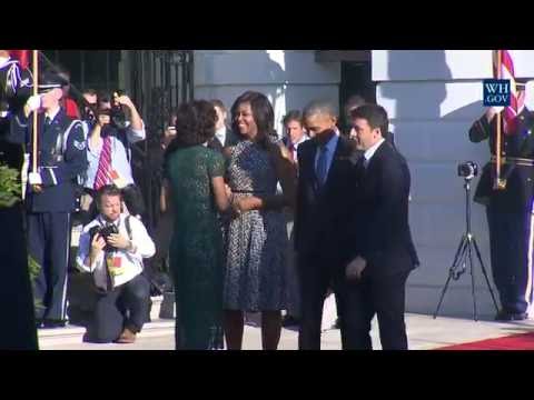 State Arrival Ceremony for Prime Minister Renzi