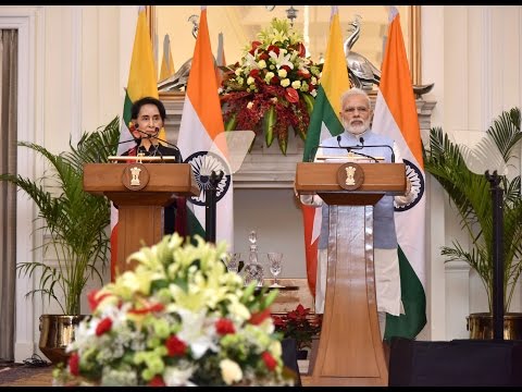 PM Modi at Joint Press Statements with Myanmar State Counsellor Daw Aung San Suu Kyi