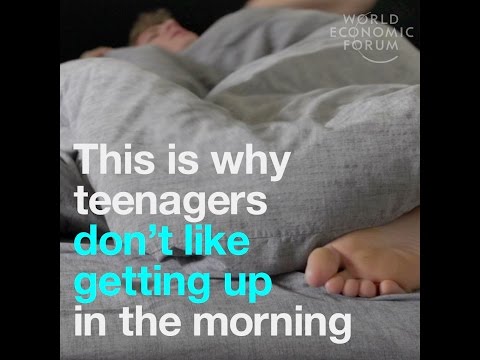 This is why teenagers don’t like getting up in the morning