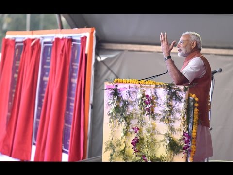 PM’s Speech at Varanasi: Foundation Stone UrjaGanga Project & Doubling Varanasi-Allahabad Rail Track