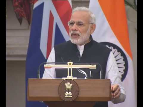 PM Modi’s Speech at Joint Press Statements with Prime Minister of New Zealand Mr John Key, New Delhi