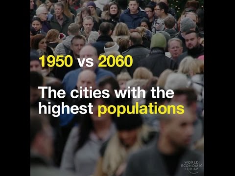 The cities with the highest populations from 1950 to 2060