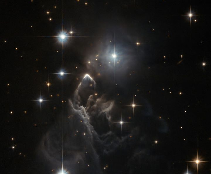 This little-known nebula, IRAS 05437+2502, billows out among the bright stars an…