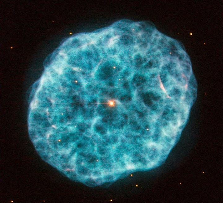 Taken by the NASA/ESA Hubble Space Telescope, the Oyster Nebula is essentially a…