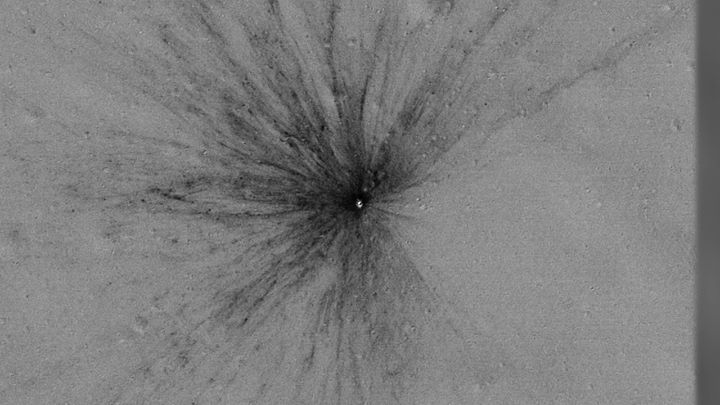 Our moon experiences a heavier bombardment by small meteoroi…