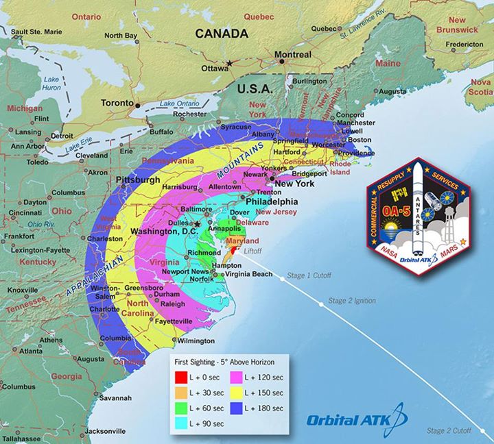 Orbital ATK’s Antares rocket is set to launch at 8:03 p.m. E…