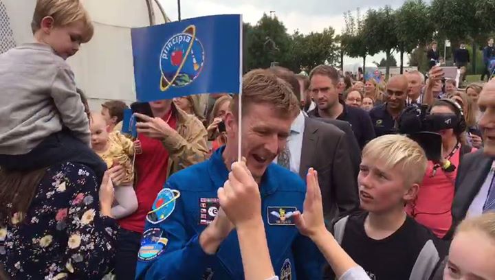 ESA Astronaut Tim Peake arrives at the National Space Centre

Tim is visiting th…
