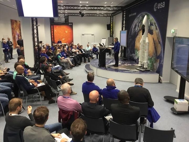 This morning’s  #ExoMars pre-arrival briefing by ESA Flight Director Michel Deni…