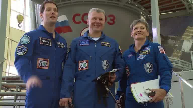 ESA astronaut Thomas Pesquet in training at  #StarCity for a November launch to …