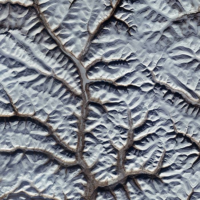 The Sentinel-2A satellite brings us over the snowy landscape of Russia’s Putoran…