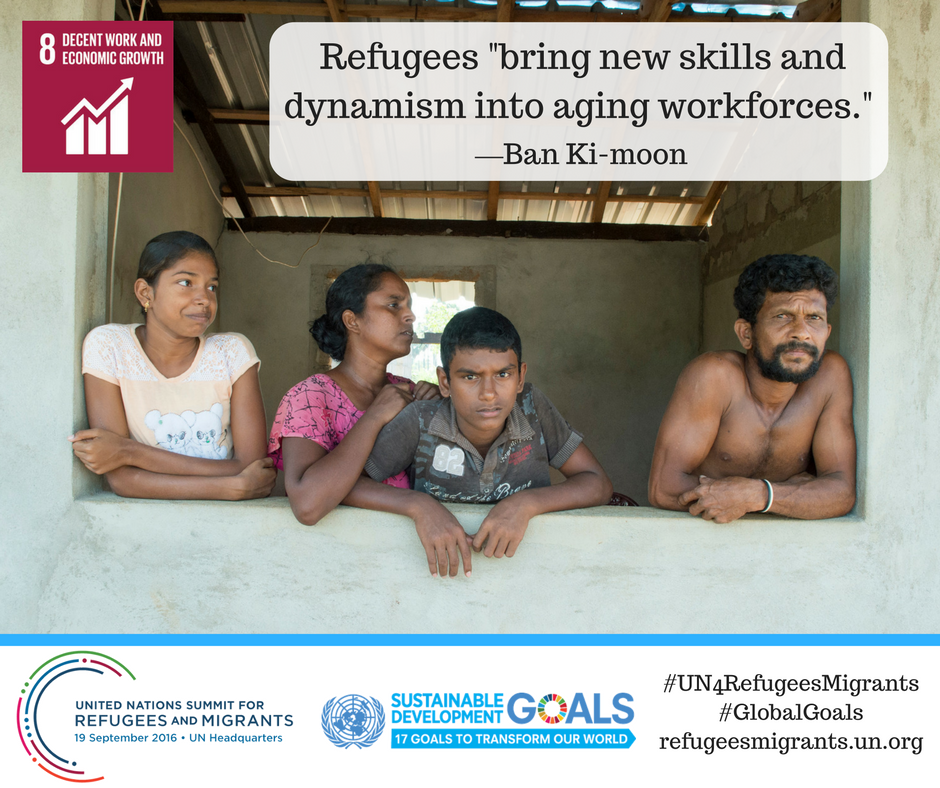 #GlobalGoals are at the core of Monday’s #UN4RefugeesMigrants Summit  …