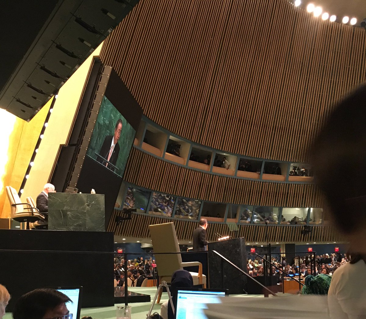 Ban at #UNGA: powerful patrons that keep feeding the war machine in #Syria have …