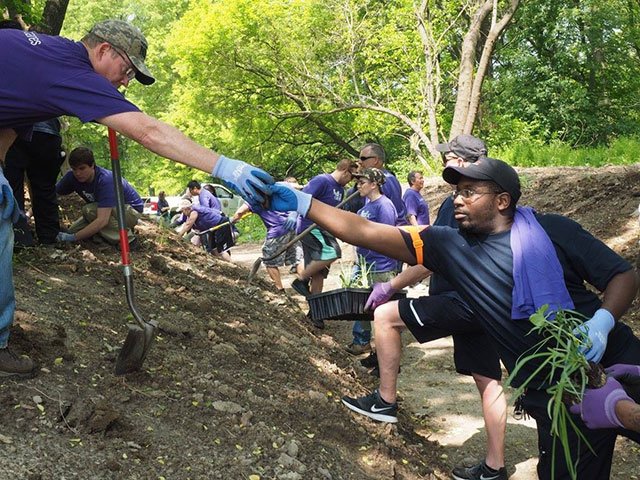 Volunteering has been known to increase happiness:  …